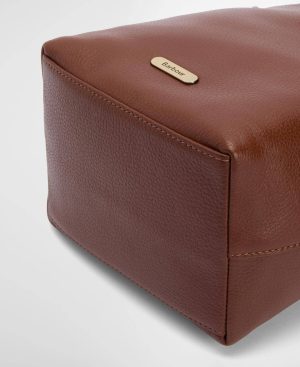 Cedar Leather Bucket Bag