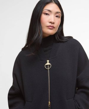 Milda Knitted Bomber Jacket