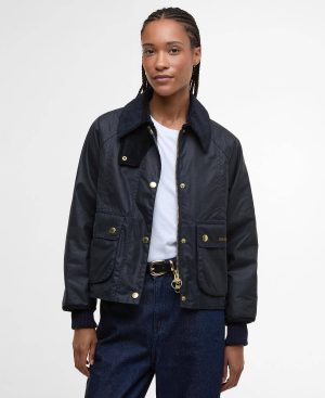 Cropped Beadnell Waxed Jacket