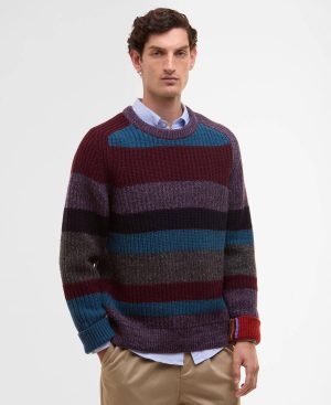 Paul Smith loves Barbour Multi Striped Crew Neck Jumper