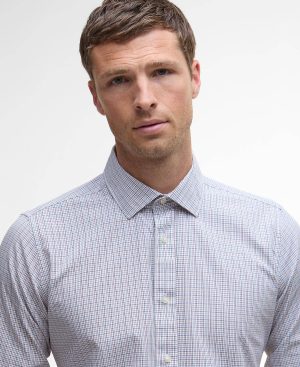 Carlton Tattersall Tailored Long-Sleeved Shirt