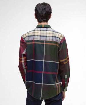 Patchwork Oversized Tartan Shirt
