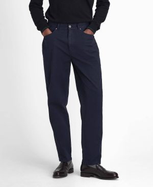 Washed Stretch Regular Trousers