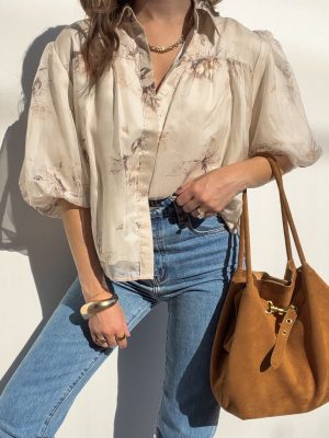 In Bloom Puff Sleeve Blouse